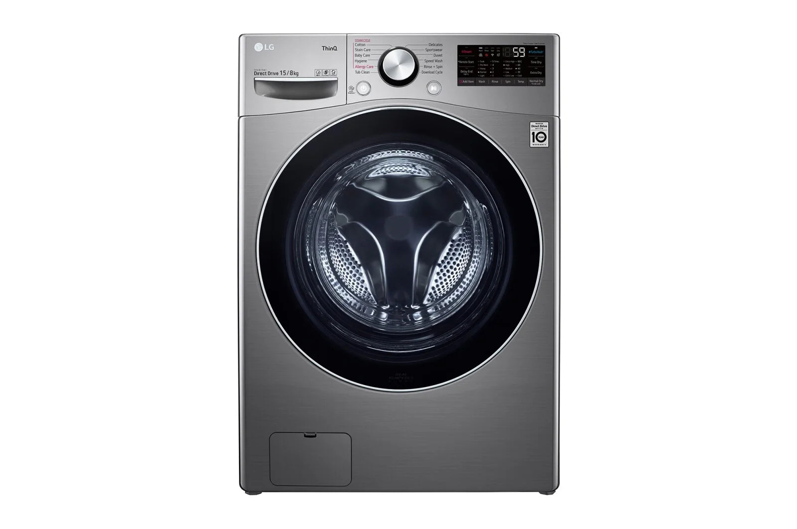 Machine à laver et Sécher F0L9DGP2S (15/8)kg - Inox Machine à laver et Sécher F0L9DGP2S (15/8)kg - Inox